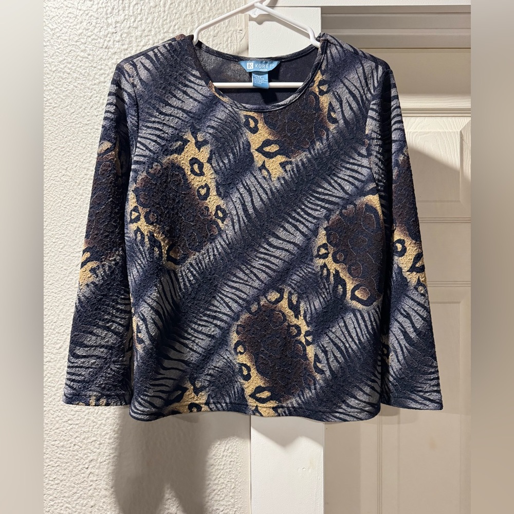 Koret Black Long Sleeve Top